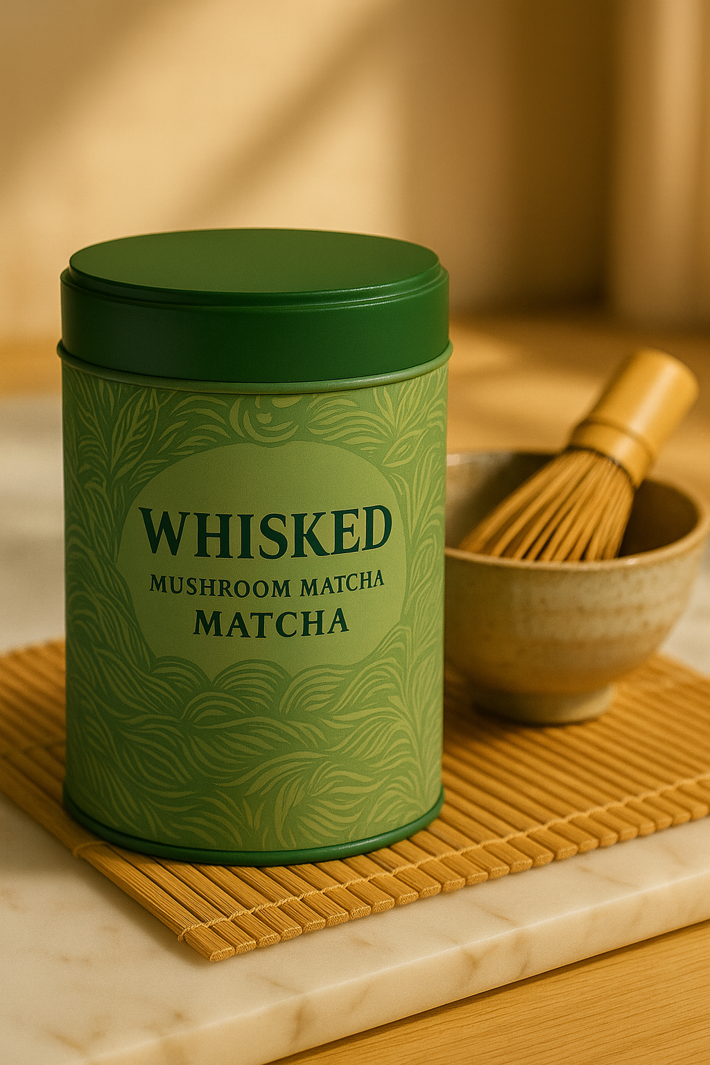 Whisked™ — Ceremonial Mushroom Matcha Blend